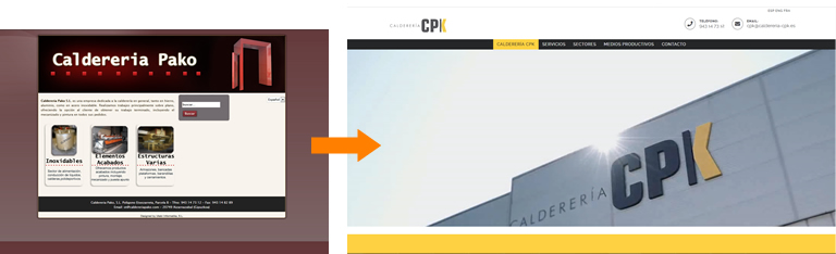 Renovación de marca e imagen corporativa, rediseño web de CPK